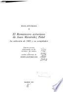 El romancero asturiano de Juan Menéndez Pidal