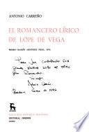 El romancero lírico de Lope de Vega