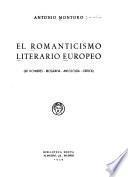 El romanticismo literario europeo