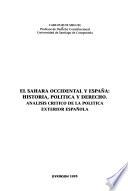 El Sahara Occidental y España