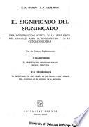 El significado del significado