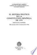 El sistema político de la Constitución española de 1978