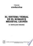 El sistema verbal en el romance medieval leonés