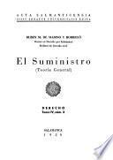 El suministro (teoría general).