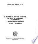 El teatro en Burgos, 1550-1752