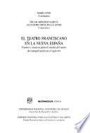 El teatro franciscano en la Nueva Espana