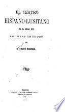 El teatro hispano-lusitano en el siglo XIX.