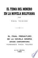 El tema del minero en la novela boliviana