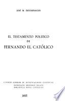 El testamento político de Fernando el Católico