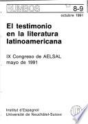 El testimonio en la literatura latinoamericana
