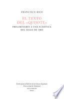 El texto del Quijote