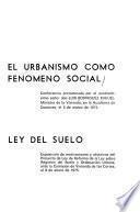 El urbanismo como fenómeno social