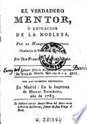 El Verdadero mentor, ó, Educacion de la nobleza