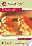 Elaboración de productos de bollería. INAF0108