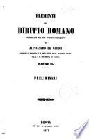 Elementi del diritto romano considerato nel suo storico svolgimento