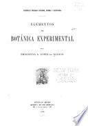 Elemento de botánica experimental