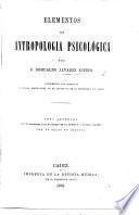 Elementos de antropología psicológica