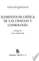 Elementos de crítica de las ciencias y cosmología