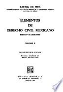 Elementos de derecho civil mexicano