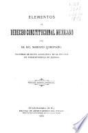 Elementos de derecho constitucional mexicano
