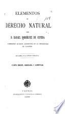 Elementos de derecho natural