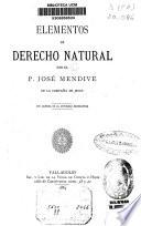 Elementos de Derecho natural
