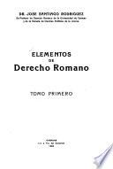 Elementos de derecho romano