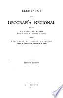 Elementos de geografía regional