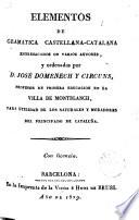 Elementos de gramática castellana-catalana