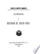 Elementos de historia de Costa Rica: 1502-1856