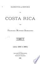 Elementos de historia de Costa Rica: 1856-1890