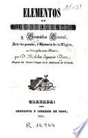 Elementos de ideológia y gramática general