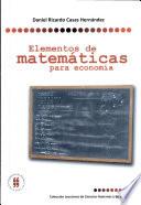 Elementos de matemáticas para Economía