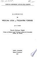 Elementos de medicina legal y psiquiatría forense