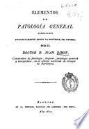 Elementos de patología general