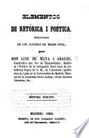 Elementos de retórica i poética estractados de los autores de mejor nota. ... Séptima edicion