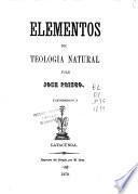 Elementos de teología natural