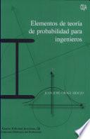 Elementos de teoría de probabilidad para ingenieros