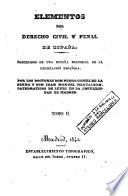Elementos del derecho civil y penal de España, 2