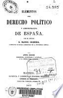 Elementos del derecho político y administrativo de España