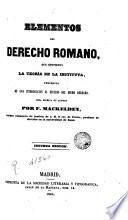 Elementos del derecho romano