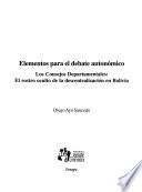 Elementos para el debate autonómico