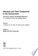 Elements and their Compounds in the Environment