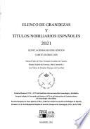 Elenco de grandezas y títulos nobiliarios españoles 2021