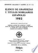 Elenco de grandezas y títulos nobiliarios españoles