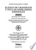 Elenco de grandezas y títulos nobiliarios españoles