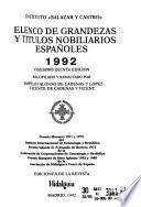 Elenco de grandezas y títulos nobiliarios españoles