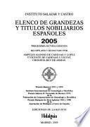 Elenco de grandezas y títulos nobiliarios españoles