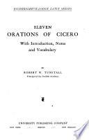 Eleven Orations of Cicero