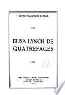 Elisa Lynch de Quatrefages